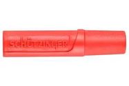 COUPLER, BANANA, JACK, 10A, RED, SOLDER
