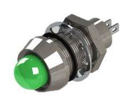 PANEL INDICATOR, GREEN, 12.7MM, 28VDC