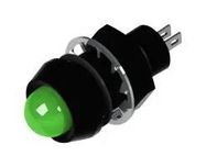PANEL INDICATOR, GREEN, 12.7MM, 28VDC