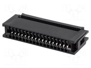 Connector: card edge; PIN: 34; IDC; for ribbon cable; 2.54mm CONNFLY