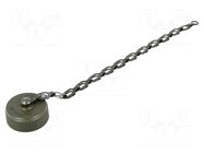 Protection cover; internal thread,threaded joint; olive; MS/DS AMPHENOL