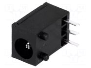 Connector: DC supply; socket; male; 1A; angled 90°; THT; bulk; MINI CLIFF