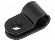 Fixing clamp; Cable P-clips; ØBundle : 6.5mm; W: 10mm; polyamide HELLERMANNTYTON