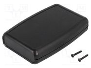 Enclosure: multipurpose; X: 79mm; Y: 117mm; Z: 24mm; 1553; ABS; black HAMMOND