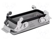 Enclosure for connectors: HDC; size 6; with double latch; HTS TE Connectivity