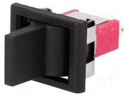 ROCKER; SP3T; Pos: 3; (ON)-OFF-(ON); 5A/125VAC; 5A/28VDC; black IC SWITCHES