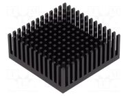 Heatsink: extruded; black; L: 43.1mm; W: 43.1mm; H: 16.51mm; anodized FISCHER ELEKTRONIK