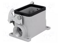 Enclosure for connectors: HDC; size 44.27; with latch; closed ILME