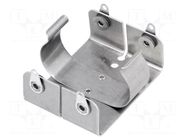 Holder; C,R14; Batt.no: 2; PCB,screw; solder lugs; brass; aluminium KEYSTONE