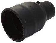 HEAT SHRINK BOOT, LIPPED, 24MM, BLK