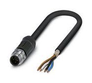 SENSOR CORD, 4P M12 PLUG-FREE END, 5M