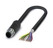 SENSOR CORD, 8P M12 PLUG-FREE END, 2M