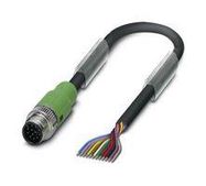 SENSOR CORD, 12P M12 PLUG-FREE END, 10M