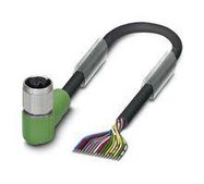 SENSOR CORD, 17P M12 RCPT-FREE END, 1.5M