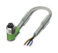 SENSOR CORD, 3P M12 RA RCPT-FREE END, 5M