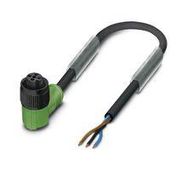 SENSOR CORD, 3P M12 RA RCPT-FREE END, 5M