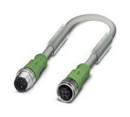 SENSOR CORD, 3P M12 PLUG-M12 RCPT, 3M