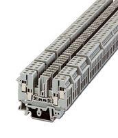 DIN RAIL TERMINAL BLOCK, 4WAY, 12AWG