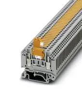 DINRAIL TERMINAL BLOCK, 2WAY, 12AWG, GRY