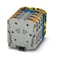 DINRAIL TERMINAL BLOCK, 10WAY, 0000AWG