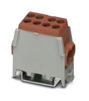 DIN RAIL TB, TRUNK LINE, 4WAY, 2AWG