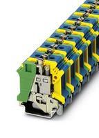 DINRAIL TERMINAL BLOCK, 2WAY, 4AWG