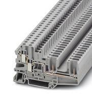 DIN RAIL TB, FEED-THRU, 4WAY, 10AWG