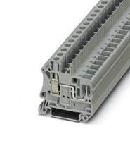 DIN RAIL TB, FEED-THRU, 2WAY, 8AWG