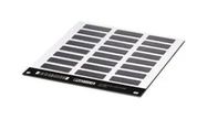 LABEL, ALUMINIUM, BLACK, 15MM X 49MM