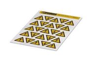 LABEL, WARNING, PVC, BLACK/YELLOW