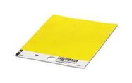 LABEL, PVC, YELLOW, 70MM X 104MM