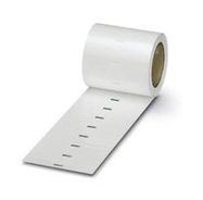 LABEL, POLYESTER, WHITE, 13MM X 50/28MM