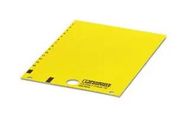 LABEL, PVC, YELLOW, 9MM X 15MM