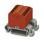 TB, DISTRIBUTION BLOCK, 12P, 12AWG, RED