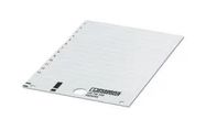 MARKER CARD, BLANK, 104MM, WHITE, TB