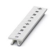 MARKER STRIP, U/V/W/N/GND, 5.08MM, WHT