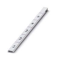 MARKER STRIP, L1/L2/L3/N/GND, 18MM, WHT