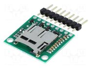 MicroSD; Module robotics: adapter; pin strips,microSD; 5VDC POLOLU