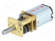 Motor: DC; with gearbox; HP; 6VDC; 1.6A; Shaft: D spring; 987: 1 