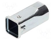 Enclosure for connectors: HDC; size 3A; for cable; for latch; EMC HARTING