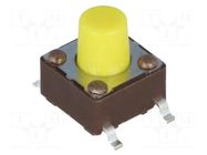 Microswitch TACT; SPST-NO; Pos: 2; 0.05A/12VDC; SMT; none; 5.2N DIPTRONICS