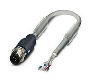 SENSOR CORD, 5P M12 PLUG-FREE END, 2M