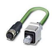 SENSOR CORD, 4P RJ45 PLUG-M12 RCPT, 5M