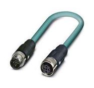 SENSOR CORD, 4P M12 PLUG-M12 RCPT, 5M