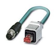 SENSOR CORD, 4P M12 PLUG-RJ45 PLUG, 5M