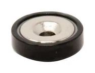 POT MAGNET, 20MM X 7.2MM, NEODYMIUM, BLK