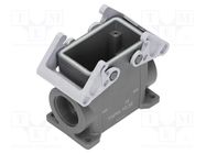 Enclosure: for HDC connectors; T-TYPE/W; size 57.27; M32; 57x27mm ILME