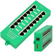 Extralink 8 Port | Gigabit PoE Injector | Active, 8 ports Gigabit 802.3at/af, Mode A, EXTRALINK