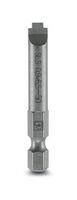 HEX BIT, SLOTTED, 0.9MM X 6.5MM, 50MM