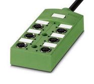 SENSOR DISTRIBUTION BOX, M12-4P, 6PORT